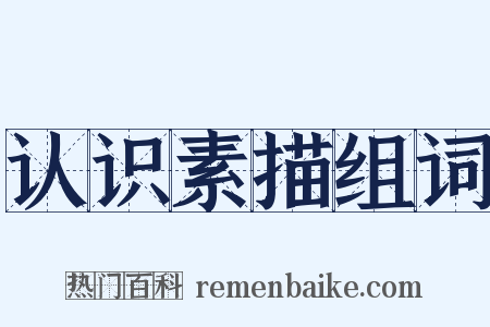 认识素描组词是什么意思的图片